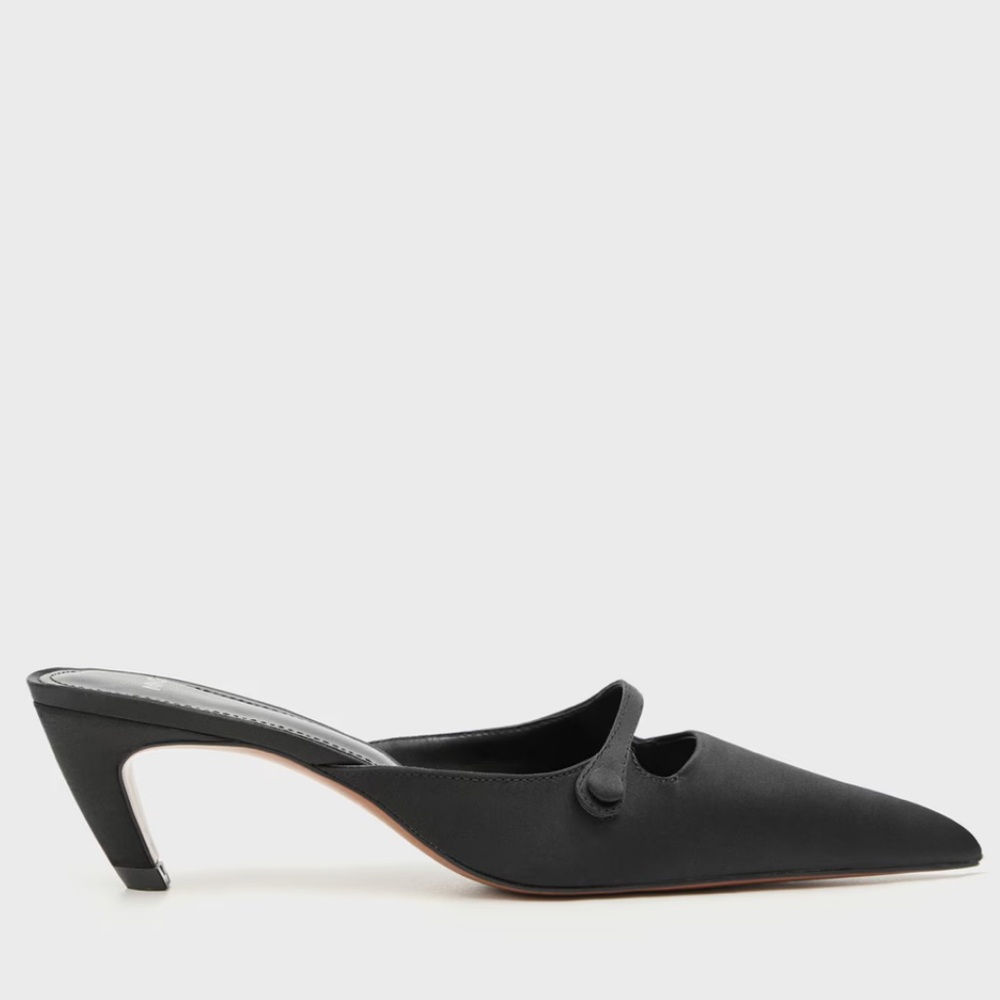 NWOT | Mango | Satin Kitten-Heel Shoes | Size 37 - Picture 8 of 8